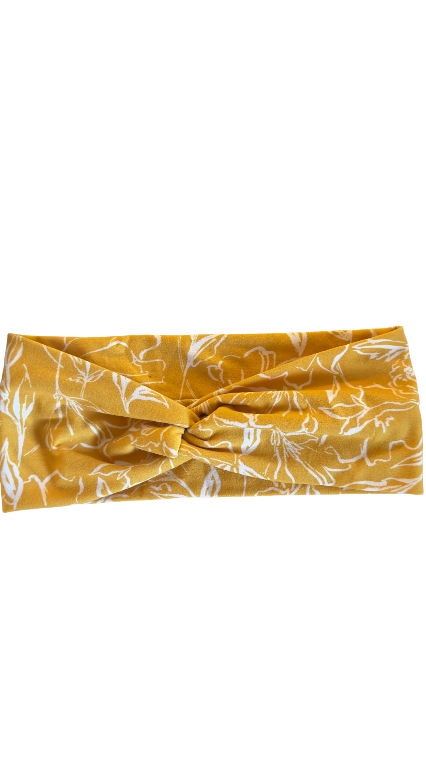 Yellow with white floral lines