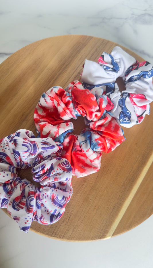 Americana scrunchies